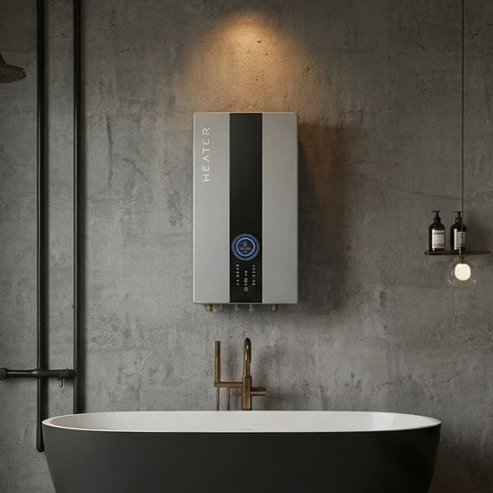 Silver Electric Water Heater with Advanced Overheat Protection Technology - Image 3