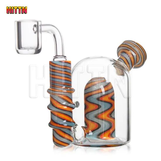 Hittn Mini Portable 4 Inches American Color 14mm Quartz Banger Smoking Accessories High Quality Borosilicate 420 DAB Rig Oil Rig Glass Water Pipe - Image 3