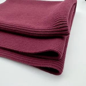 2*1 Cotton Rib Knit Cuff Hem for Garment Fabric Origin China Weight 1000 G Style Printed Pattern Plain Technics Tricot Yarn Count 32 - Image 1