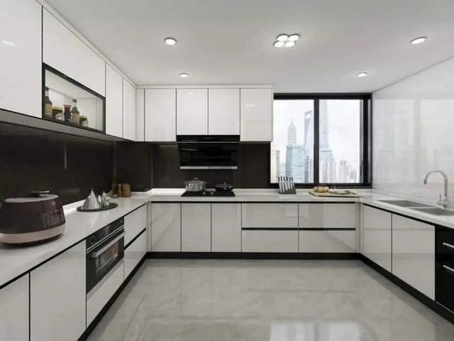 Designer Modular Kitchen Material HDHMR Appearance All Kitchen Design All Door Finishing - Image 2