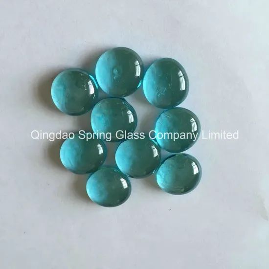 Sky Blue Glass Pebbles Origin China Color Sky Blue Use Decoration Model NO. GP013 Usage Decoration HS Code 70182000 Payment T/T, L/C - Image 1