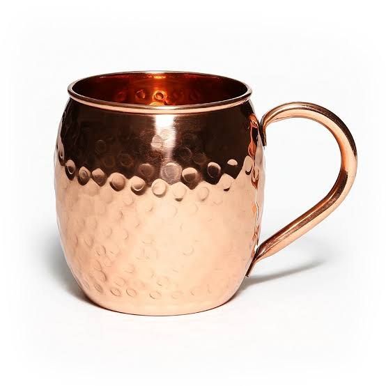 Glassware Hammered Copper Mug Shape Mug Color Copper Set Contents 1 Mug Drinkware Type Glassware Brand Gauransh - Image 3
