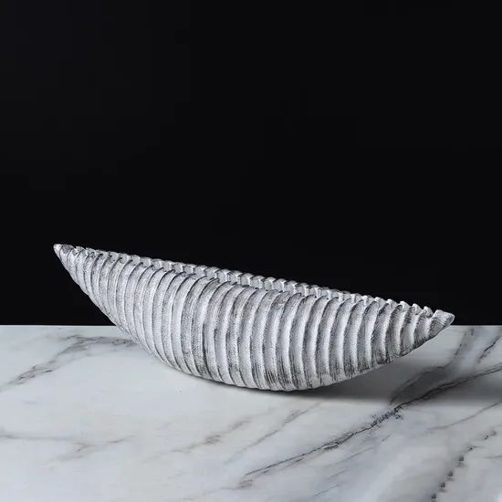 Processing Sea Thread White Vase Resin Crafts for Indoor Home Decoration - Image 4