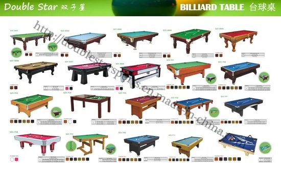 Solid Wood 8FT 9FT Cheap Billiard Pool Tables Tournament Number 16 Condition New Feature Indoor HS Code 95064090 Model NO. - Image 2