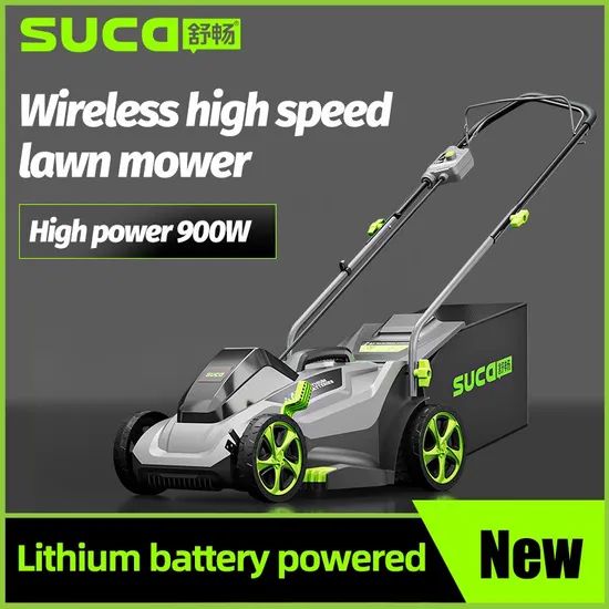 Suca Electric Grass Mower Battery Powered Cordless Lawn Mower Electric Push Mower Electric Lawn Mower - Image 1