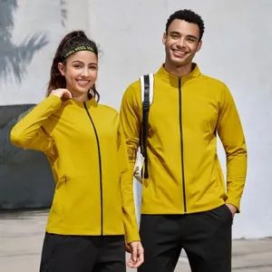Men Outwork Jackets Casual Softshell Sports Running Jacket with Multiple Pockets - Image 4
