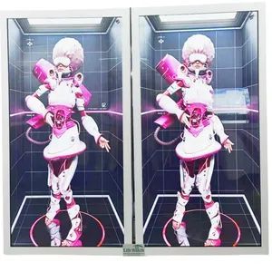 86 Inch Ai Virtual Human Interactive 3D Holographic Transparent Touch Showcase Cabinet lu79Kv - Image 1