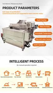 Small Automatic Batch Fryer for Snacks Automatic Stirring Nut Frying Machine Chicken Chop Round Deep Fryer - Image 4