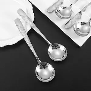 Star Diamond Round Spoon Made of 304 Stainless Steel Sample Free MOQ 100 Set Origin China Color Multicolor Trademark chuanxin - Image 3