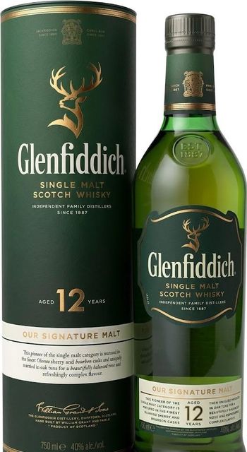 Glenfiddich 12 Year Single Malt Scotch 750ml – Award-Winning Speyside Whisky with Crisp Pear Flavors, Subtle Sweetness, Oak Complexity, Matured for 12 Years in Fine Oak Casks, Perfect for Home Bars, Whisky Lovers, and Special Celebrations - Image 1