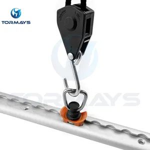 Single Stud L Track Fitting D Ring with Plastic Base - Image 4