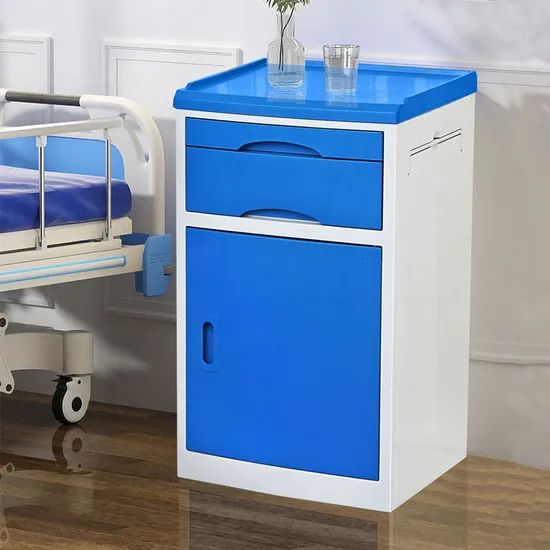 ABS Storage Locker Bedside Table Cabinets for Patient - Image 3