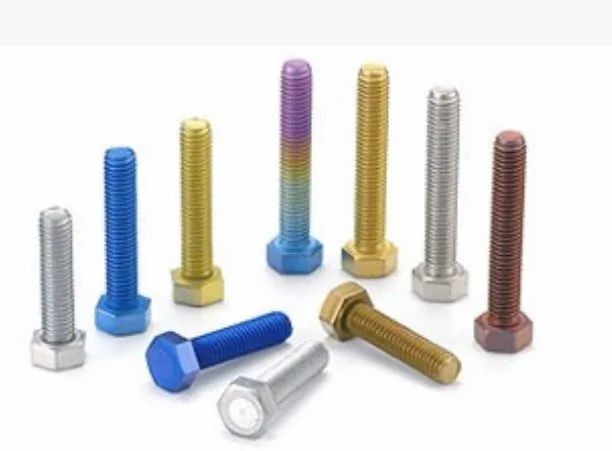 Titanium Hex Screws Ti Grade2 CP Coating Self Condition New Head Type Hex Material Titanium Type of Bolts Hex Maximum Length - Image 1