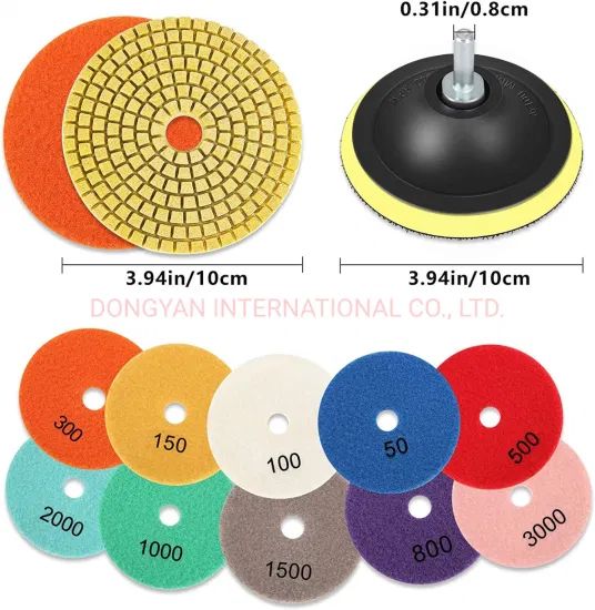 7" Diamond Polishing Pads for Stone - Image 1