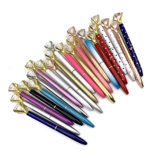 Crystal Diamond Metal Ballpoint Pens Origin China Trademark OEM Color Mutlicolor Open Style Twist Model NO. OFC104 Point Diameter - Image 3