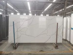 Artificial Quartz Stone Big Slabs White Calacatta Quartz Slabs - Image 1