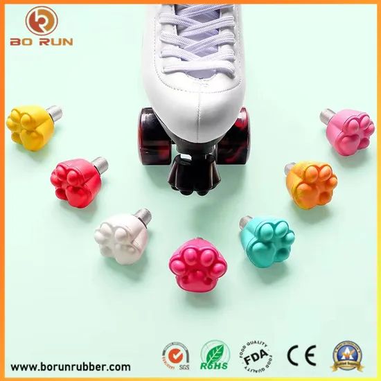 New Double Row Roller Skates Roller Skates Brake Cat Toe Stop - Image 1