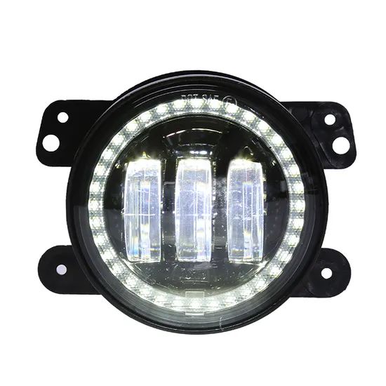 4 Inch LED Fog Lights W/White DRL LED and Amber Turn Signals LED Headlight for Jeep Wrangler - Image 4