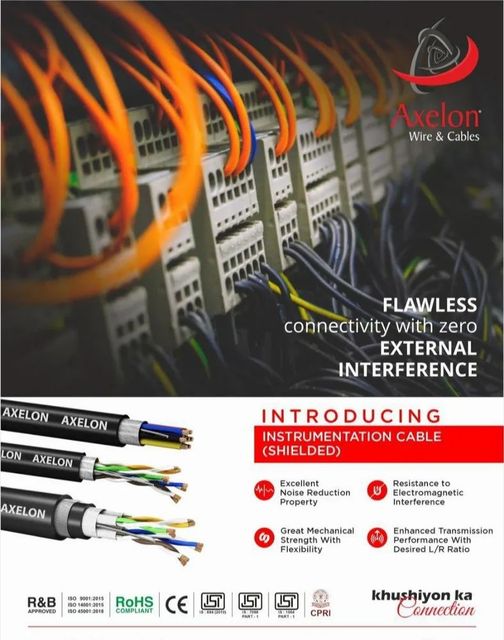 2 core Axelon Make - Instrumentation ( Shielded Armoured ) Cables - Image 1