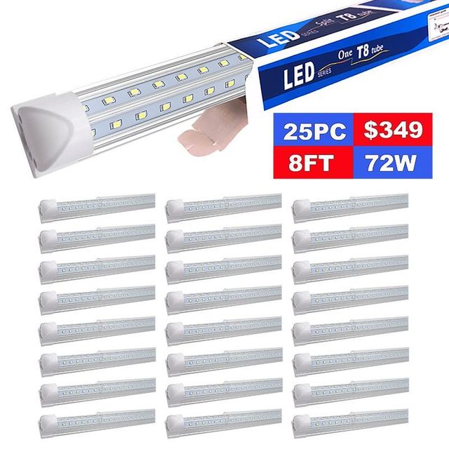 SMART 25 Pack 8Ft Led Shop Lights Fixture Linkable Workshop Garage Ceiling Led Lights - Image 1