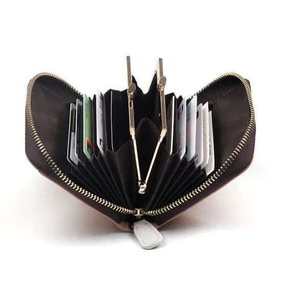 High Quality Popular Pink Color Women Coin Purse Card Holders Zipper Wallet - Image 4