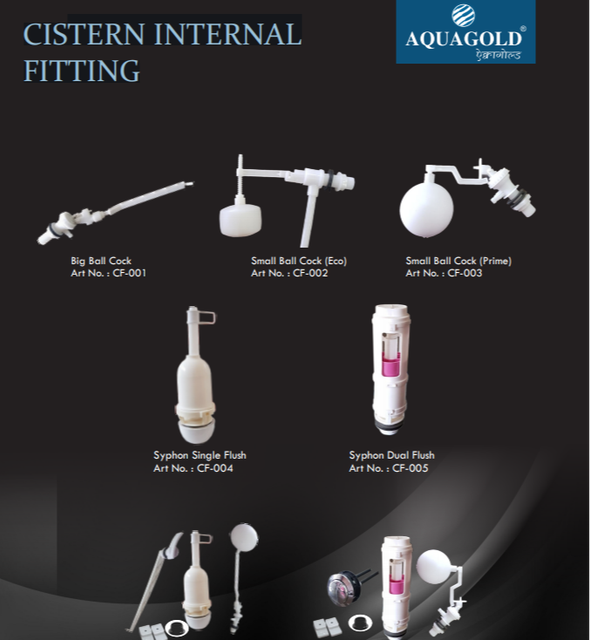 AquaGold White Cistern Internal Fittings Color White Brand AquaGold ...