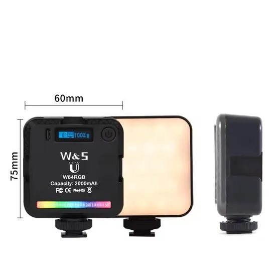 Mini Portable Selfie Light for Live Streaming and Videos Power 6W Origin China Type Quadrate IP Rating IP65 Trademark - Image 3