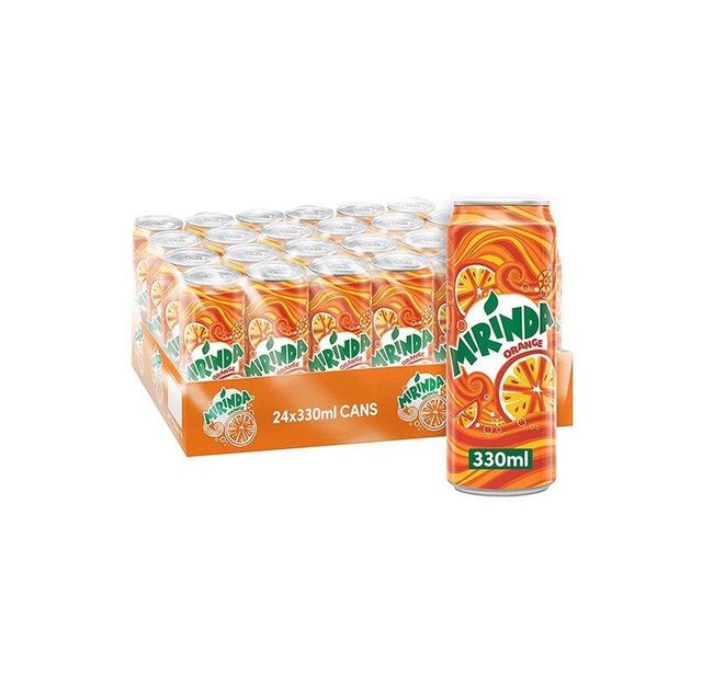 MIRINDA Orange Sparkling Drink 330ml Multipack – 24 - Image 3