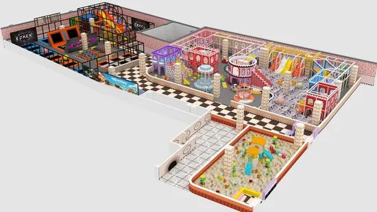 Premium Ninja Course Trampoline Park Equipment - Image 2