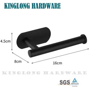 New Style Stainless Steel Black Bathroom Kitchen Hardware Pendant Tissue Hook Towel Rack - Image 2