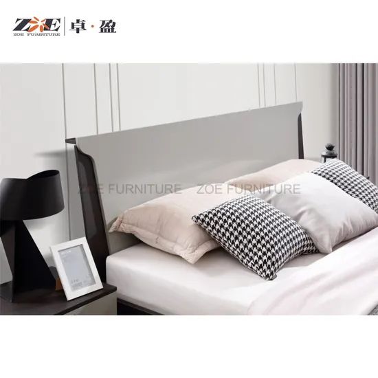 Modern Double Full Panel Sleeping King Wooden Queen Size Bed Frames - Image 3