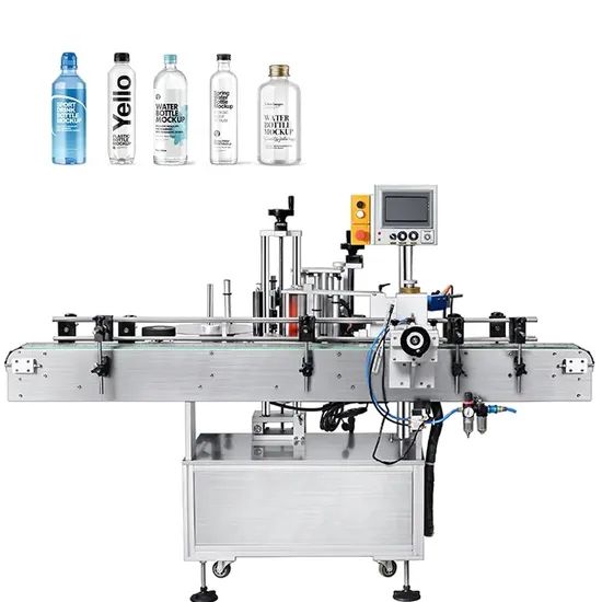 PLC Control Sticker Labels Automatic Round Bottle Glass Bottle Labeling Machine - Image 1