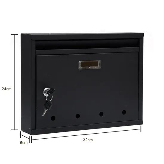 Hot Sale Metal Wall Mounted Mailboxes Galvanized Steel Mailboxes Residential Letter Boxes - Image 2