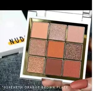 Nine Color Eyeshadow Plate Earth Color Pearlescent Matte Makeup Eyeshadow - Image 4