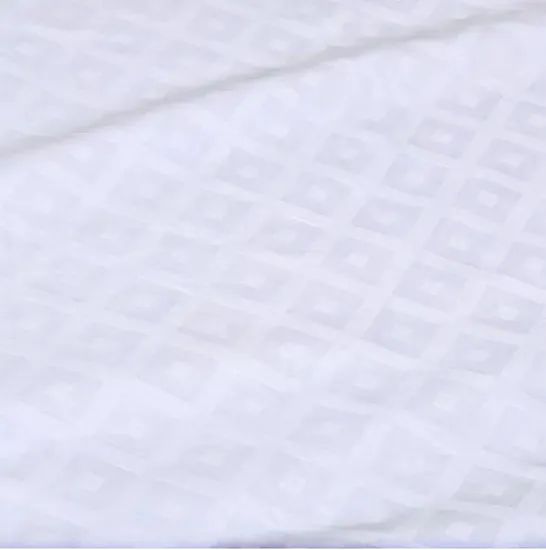 Breathable Bleached Pattern Polycotton Jacquard / Dobby Fabric for Textile Use - Image 3