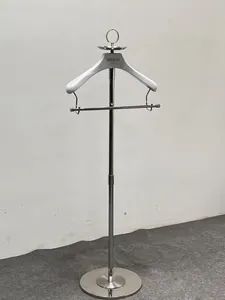 High Quality Solid Wood Single Coat Clothing Display Racks Solid Hangers for Hotel Room - Image 6