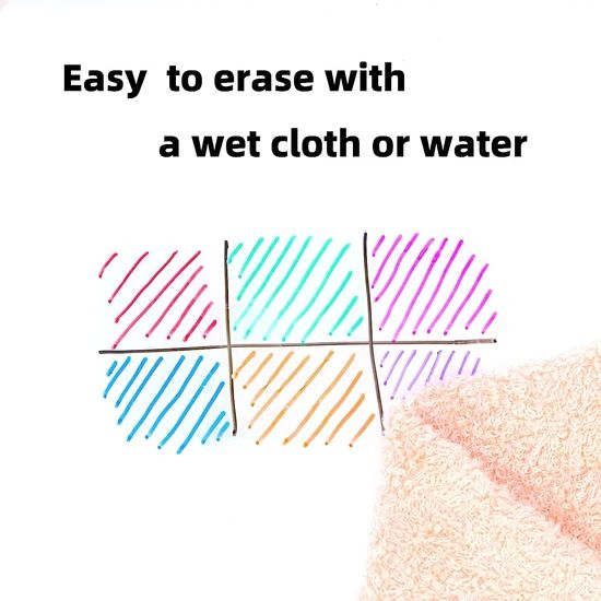 Wet Erase Whiteboard Marker 12 Colors Erasable Markes HS Code 96082000 Color Multi Color Refill Color Colors Point Diameter - Image 5