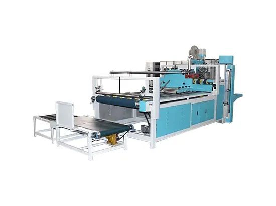 Semi-Automatic Corrugated Cardboard Gluing Pasting Machine Gluer Folder ...