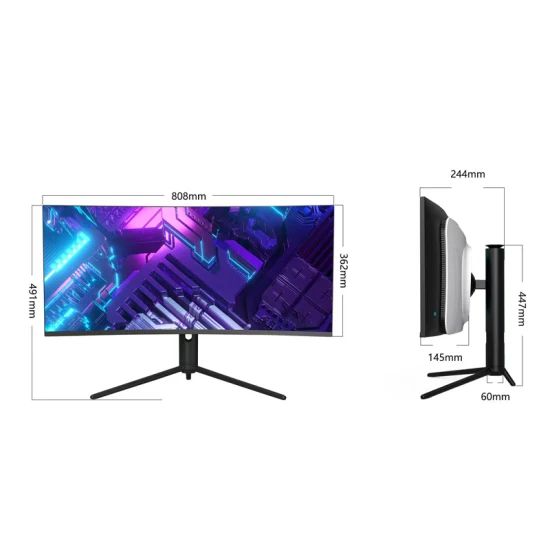 34 Inch Curved Monitor 144Hz Computer Screen PC Monitor - Image 3