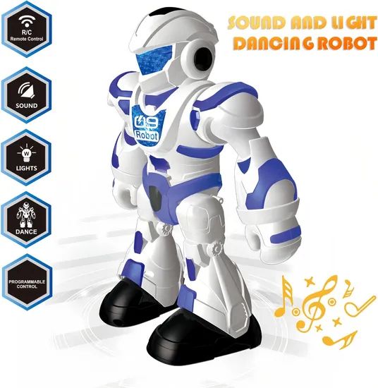 Infrared Ray Remote Control Intelligent Programming Robot with Light Multifunctional Toy Robots - Image 2