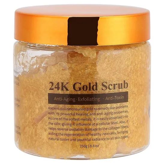 Custom 24K Gold Collagen Hydrating Face Scrub & Exfoliating Body Scrub - Image 2