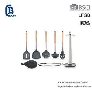 8PCS Non-Stick Silicone Kitchen Cooking Utensils Tool Set, Kitchenware - Image 1