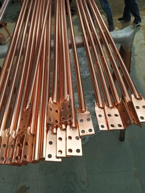 Copper Earthing Electrodes Electrode Length 3 m Copper Coating 100 µm Application Transformer Electrode Diameter 50 mm Conductor Material - Image 2