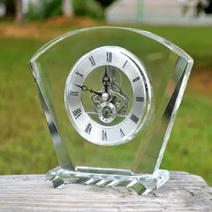K9 Crystal Glass Clock for Home Decoration MOQ 50PCS Brand Kinsam Type Digital Item No. Ks0671 Trademark KINSAM HS Code 70189000 - Image 1