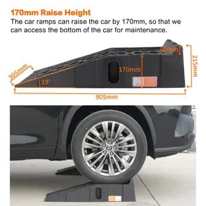 Easy Portable Auto Vehicle Plastic Car Ramps - Image 4