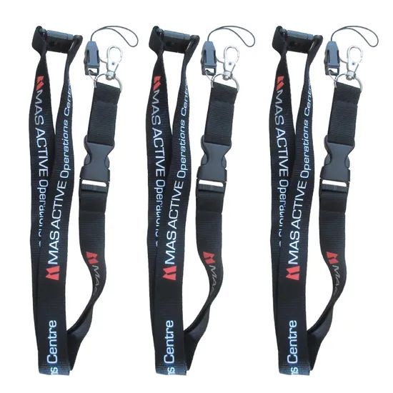 Manufacturer Custom Logo Personalized Neck Strap Keychain Nylon Lanyards with Logo Custom Polyester Lanyard - Image 2