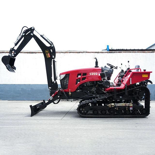 Mini Cultivator 80hp 90hp 100hp Mini Crawler Tractor with Excavator for Agriculture Farm Greenhouse - Image 5
