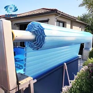Water Crown Durable Sliding and Automatic PC Swimming Pool Cover Protection Equipment - Image 5