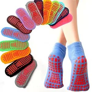 Custom Logo Design Anti-Slip Gym Grip Sport Socks Trampoline Socks - Image 1