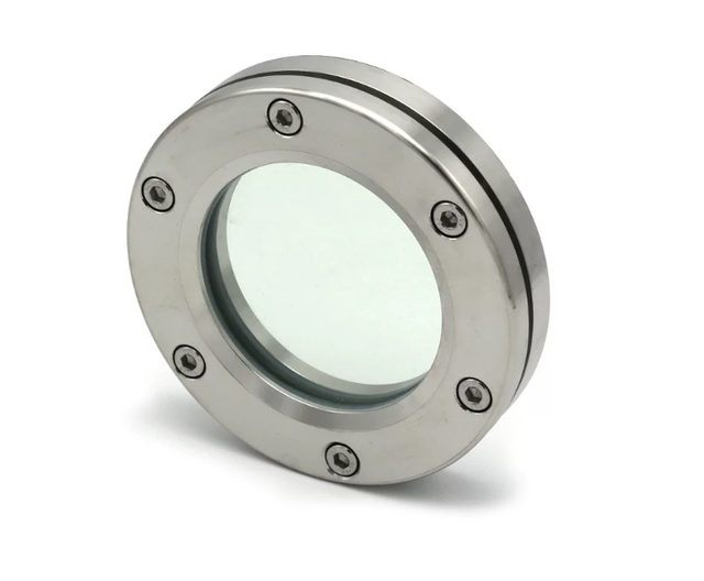 304/316L Sanitary Hygienic Straight Sight Glass with clear brash/multi-angle lighting - Image 3